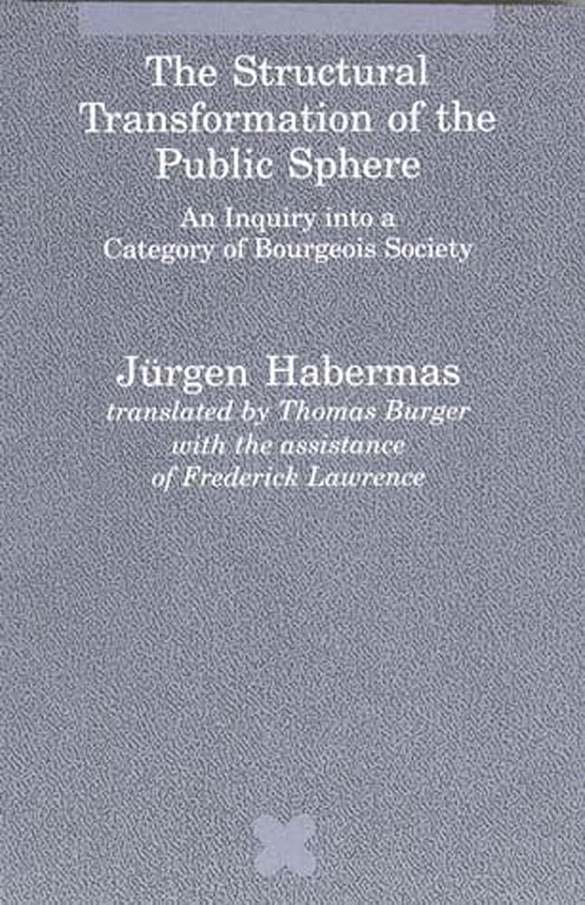 The Structural Transformation of the Public Sphere: An Inquiry into a Category of Bourgeois Society (Studies in Contemporary German Social Thought) cover image